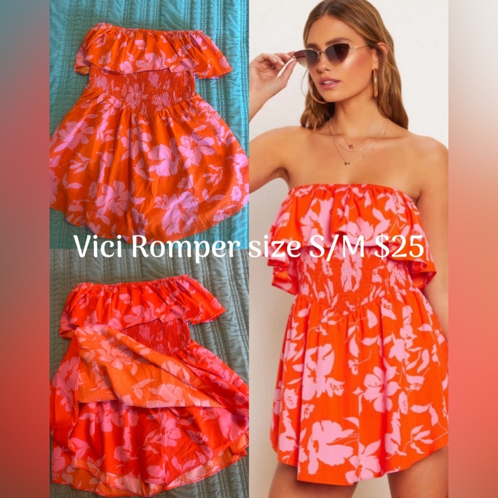 Vici strapless romper